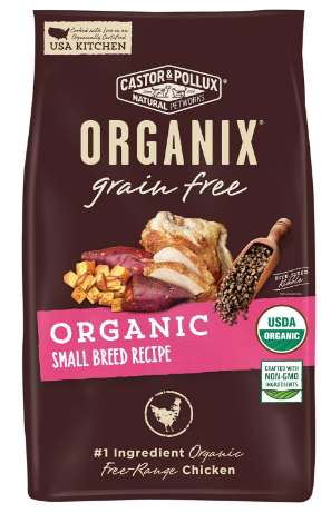 Castor and Pollux Organix Small Breed Recipe Grain-Free Dry Food 