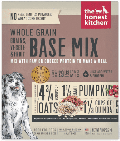 Honest kitchen whole grain dehydrated dog food