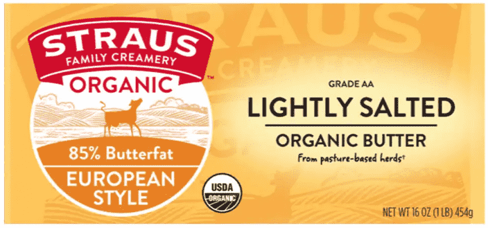 Lightly salted European style butter can be bought online
