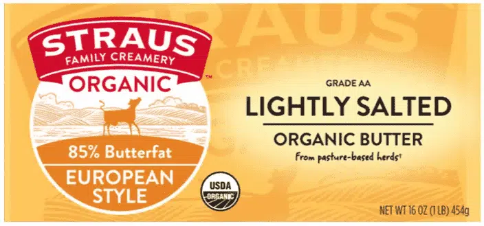 Lightly salted European style butter can be bought online