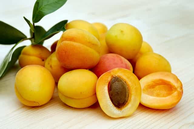 Apricot fruits can be bought organic