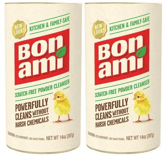 2 Containers of Bon Ami Powder Cleanser