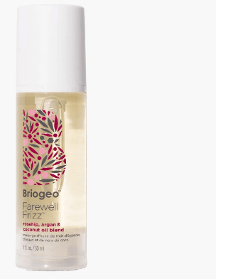 A bottle of Briogeo product