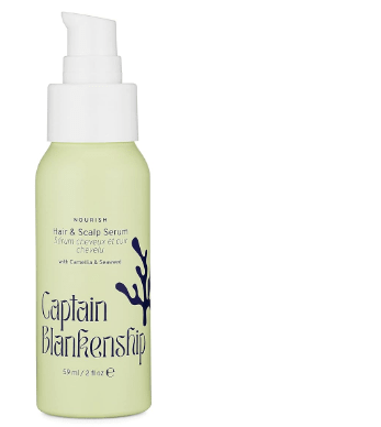 A bottle of Captain Blankenship oil product