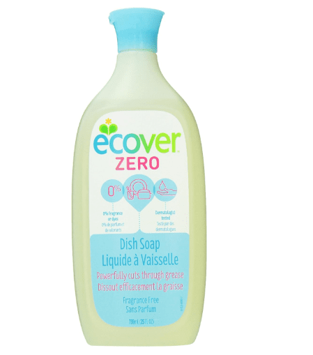 A Bottle of Ecover Zero Dish Soap