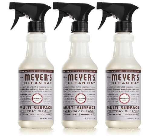 3 Bottles of Mrs. Meyer's Clean Day Multi-Surface Everyday Cleaner 