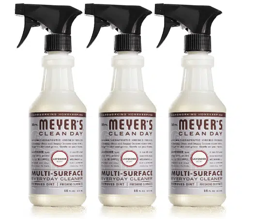 3 Bottles of Mrs. Meyer's Clean Day Multi-Surface Everyday Cleaner