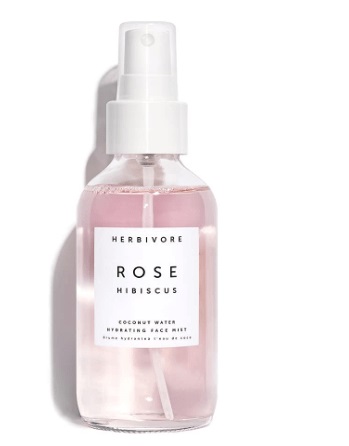 A Bottle of Rose Hibiscus Coconut Water Hydrating Face Mist